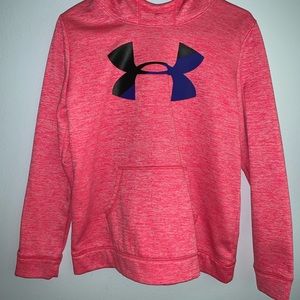 Pink and purple under armour sweatshirt